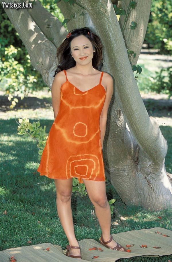 Orange Dress Asian