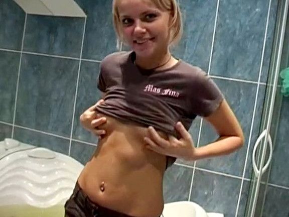 Hot naked chick fucked in the bathroom - Dolls Porn