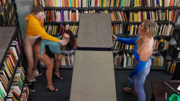 Sneaky Librarian Gets College Cock - Work Me Harder