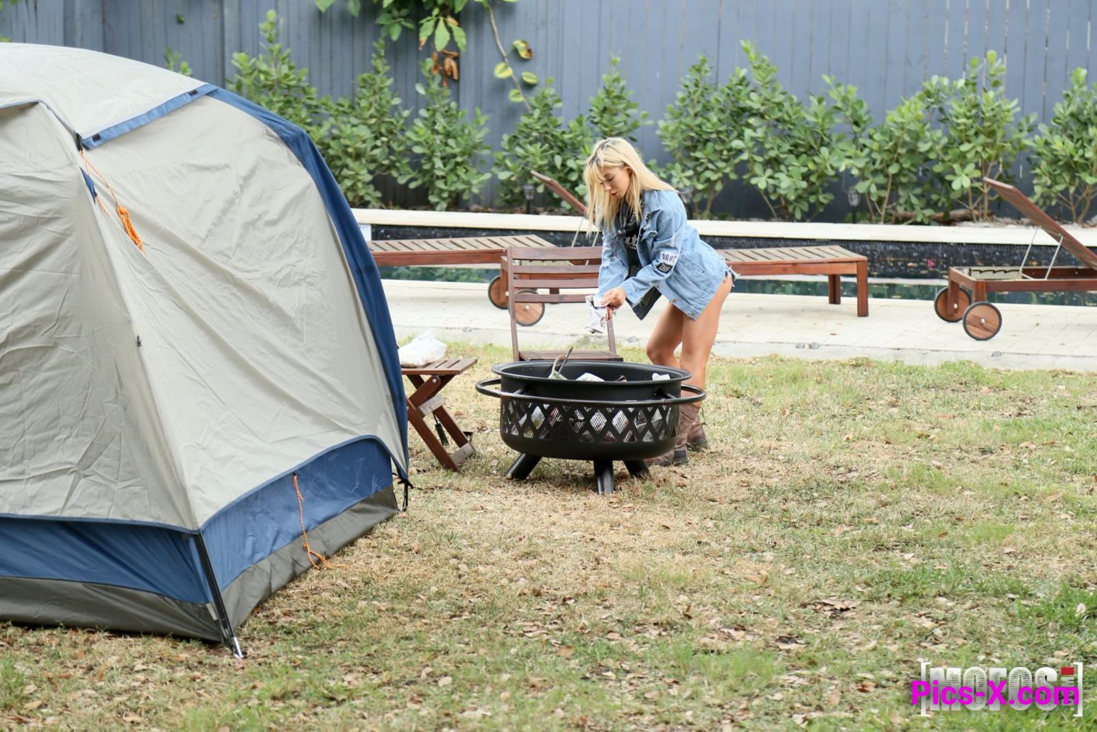 Backyard Camping for Hottie on House Arrest - Pervs On Patrol - Image 1