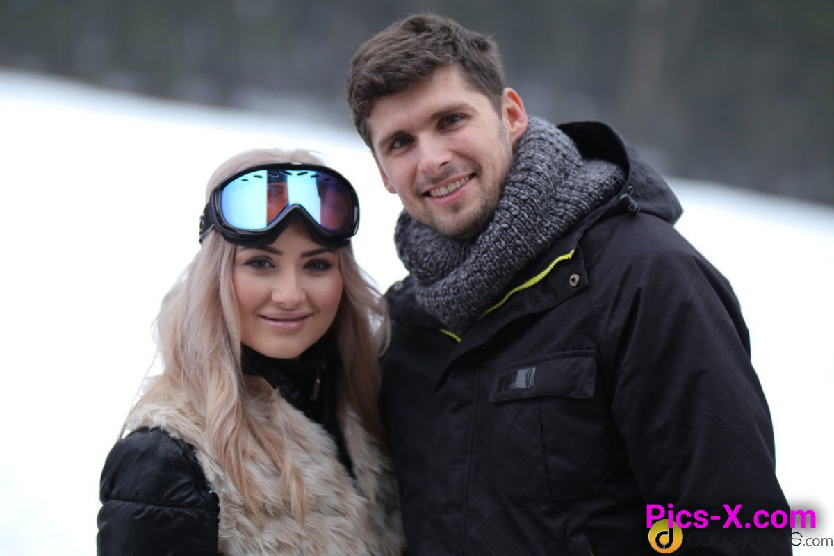 Passionate couple outdoor snow sex - Dane Jones - Image 1