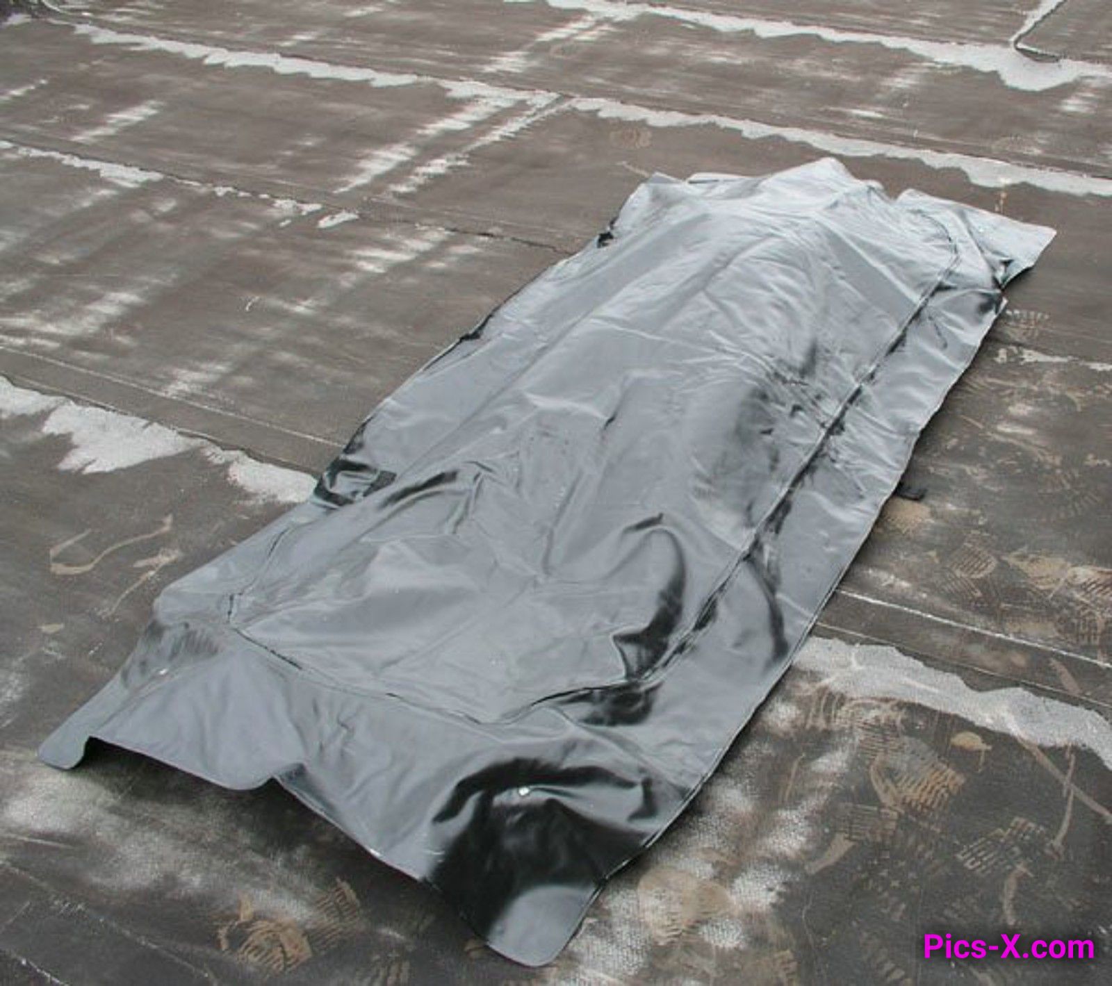 Topless goth girl emerges from a body bag in these shots - Punk Rock Girlfriend - Image 1