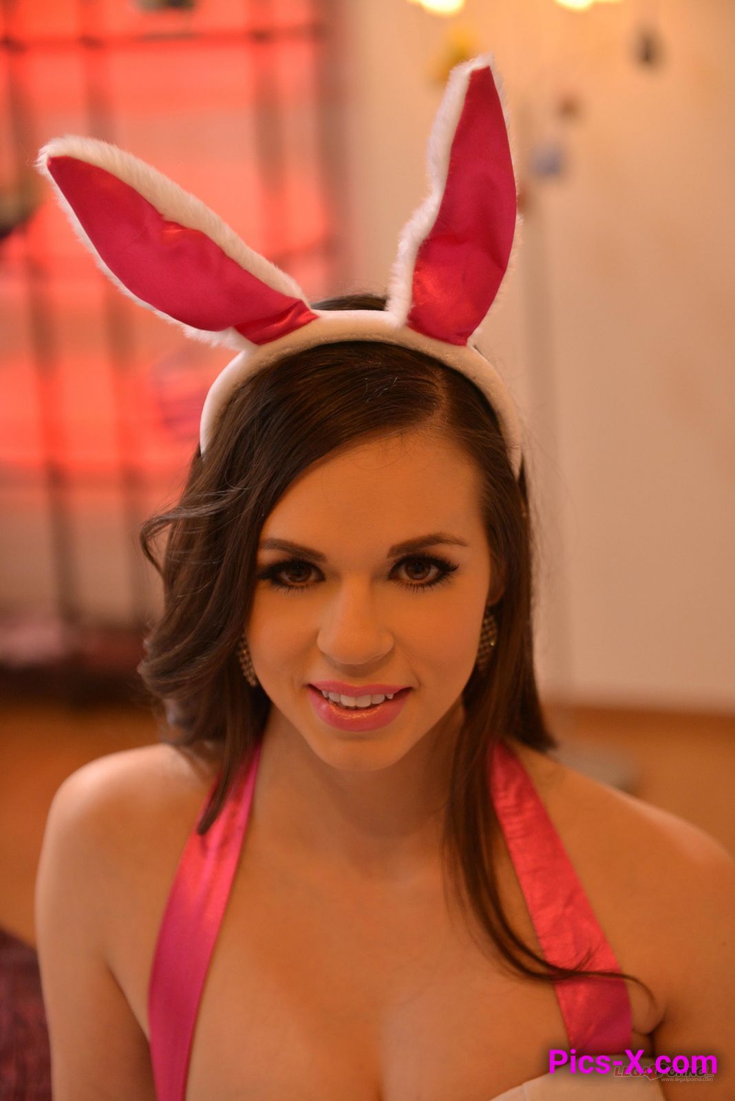 Hot babe Nekane Sweet with Easter bunny ears fucked by hubby in the bedroom GP627 - Porn World - Image 1
