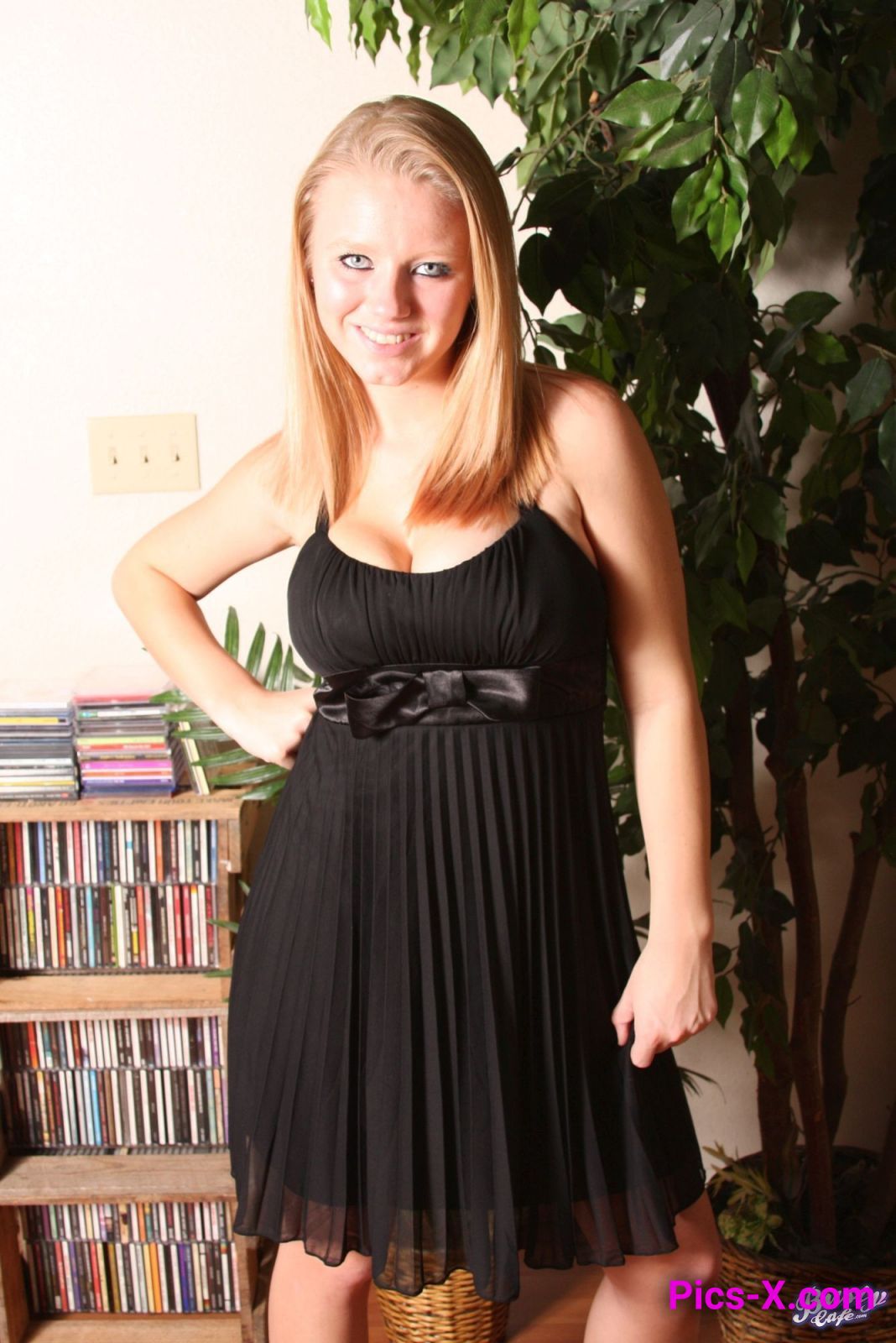 Ami Jordan Bigtits From Black Dress - Image 1